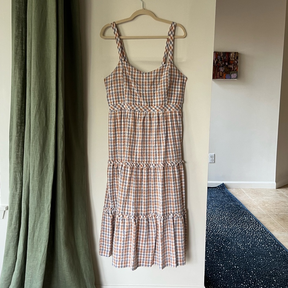 Madewell buffalo plaid dress